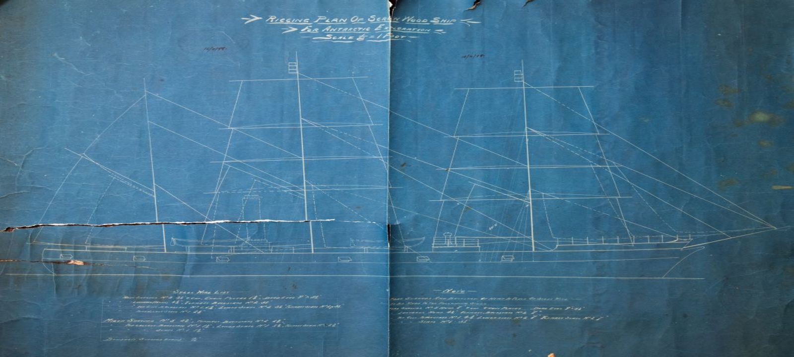 Original Rigging Plan For SS Discovery No 133